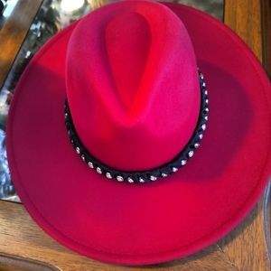 Red Western Hat